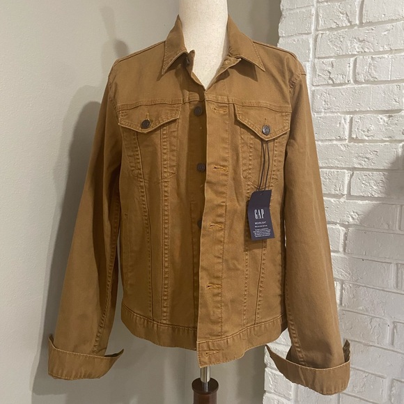 GAP Men's Tan Lightweight Shirt Jacket - Picture 2 of 7